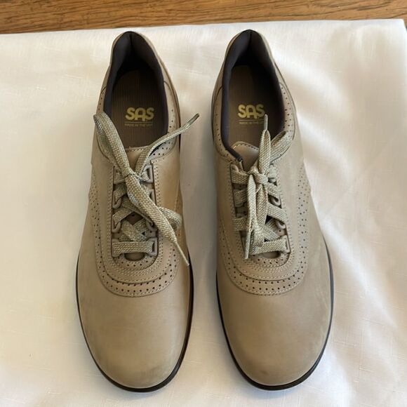 SAS WALK EASY COMFORT TAN LEATHER SHOES/ SNEAKERS.  NEW - Picture 2 of 8